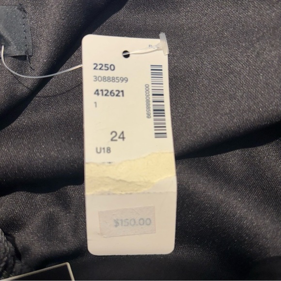 MICHEL STUDIO Sz 24 Additionelle Polka Dots Ruffle Dress Tiered Belted NEW - Picture 8 of 11